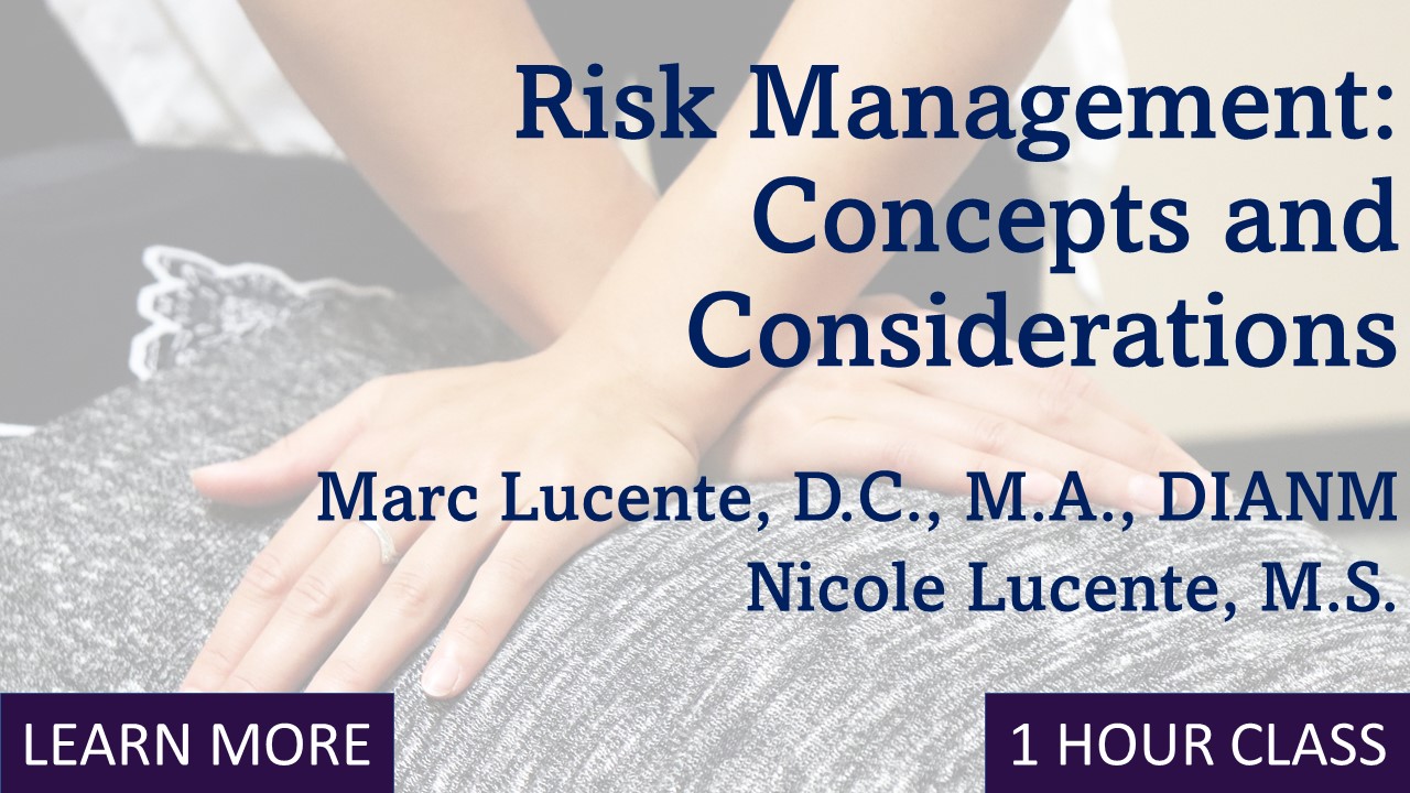 Risk Management-Concepts and Considerations